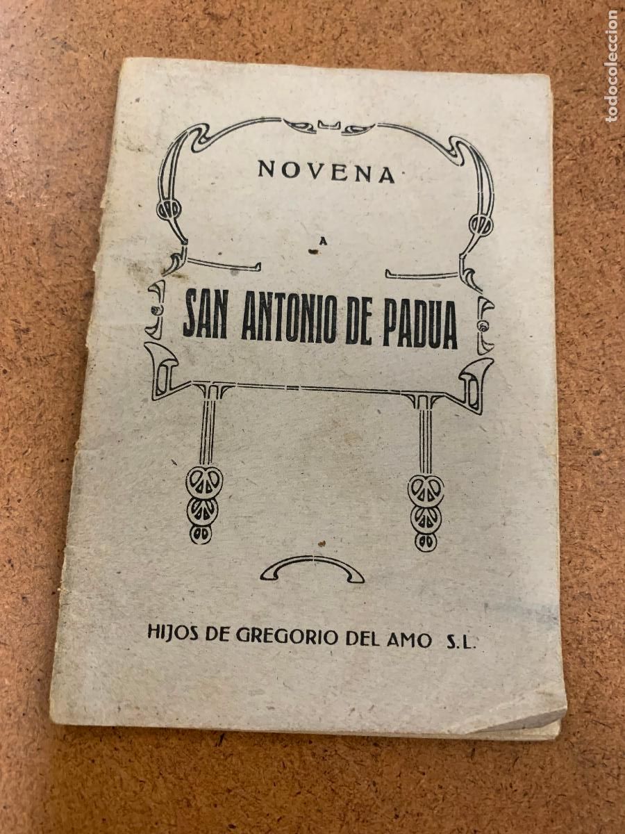 Libros: NOVENA a SAN ANTONIO DE PADUA. 32pgs. 12x8cms - Foto 1