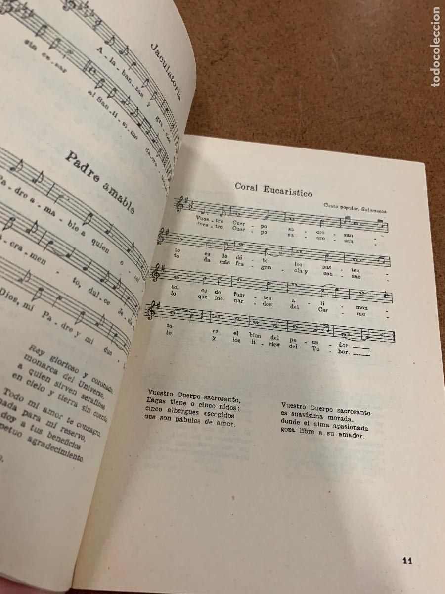 Libros: CANCIONERO EUCARISTICO INTERNACIONAL. 42pgs. 15x11cms - Foto 3