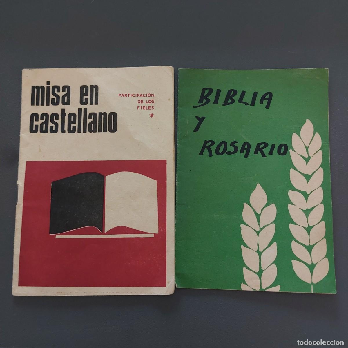 Livres: Biblia y rosario - misa en castellano - 1965