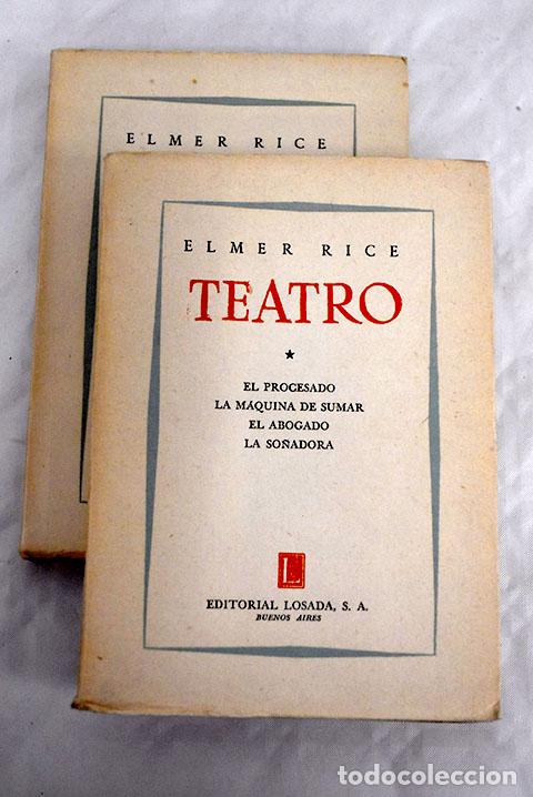 Libros: Teatro: Rice, Elmer: Losada..- Rice, Elmer - Foto 1