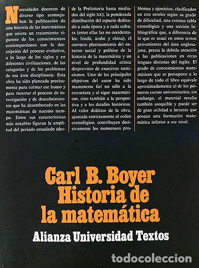 Libros: Historia de la matem&aacute;tica - Carl B. Boyer - Foto 1