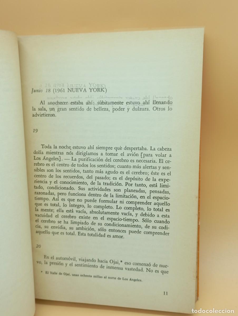Libros: DIARIO DE KRISHNAMURTI - Foto 4