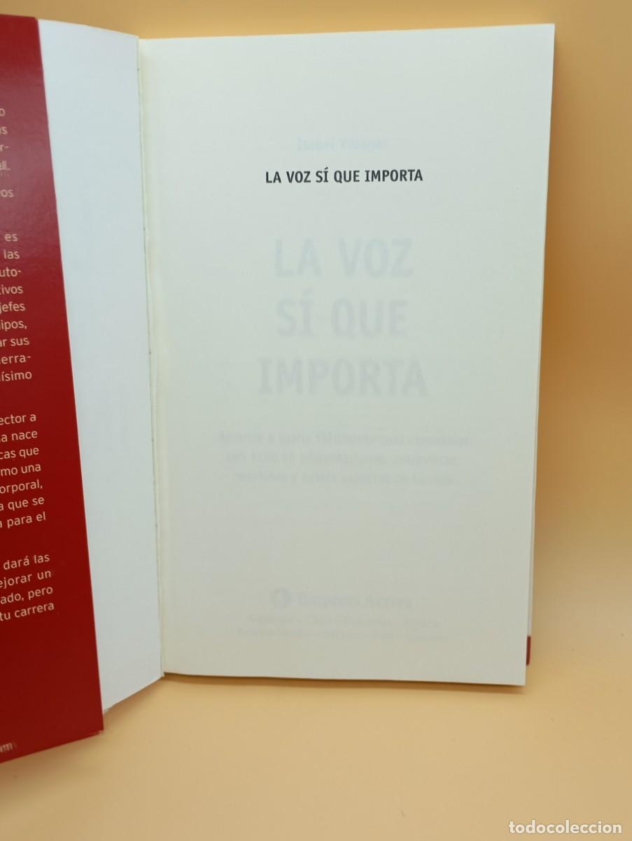 Libros: LA VOZ SI QUE IMPORTA, ISABEL VILLAGAR - Foto 2