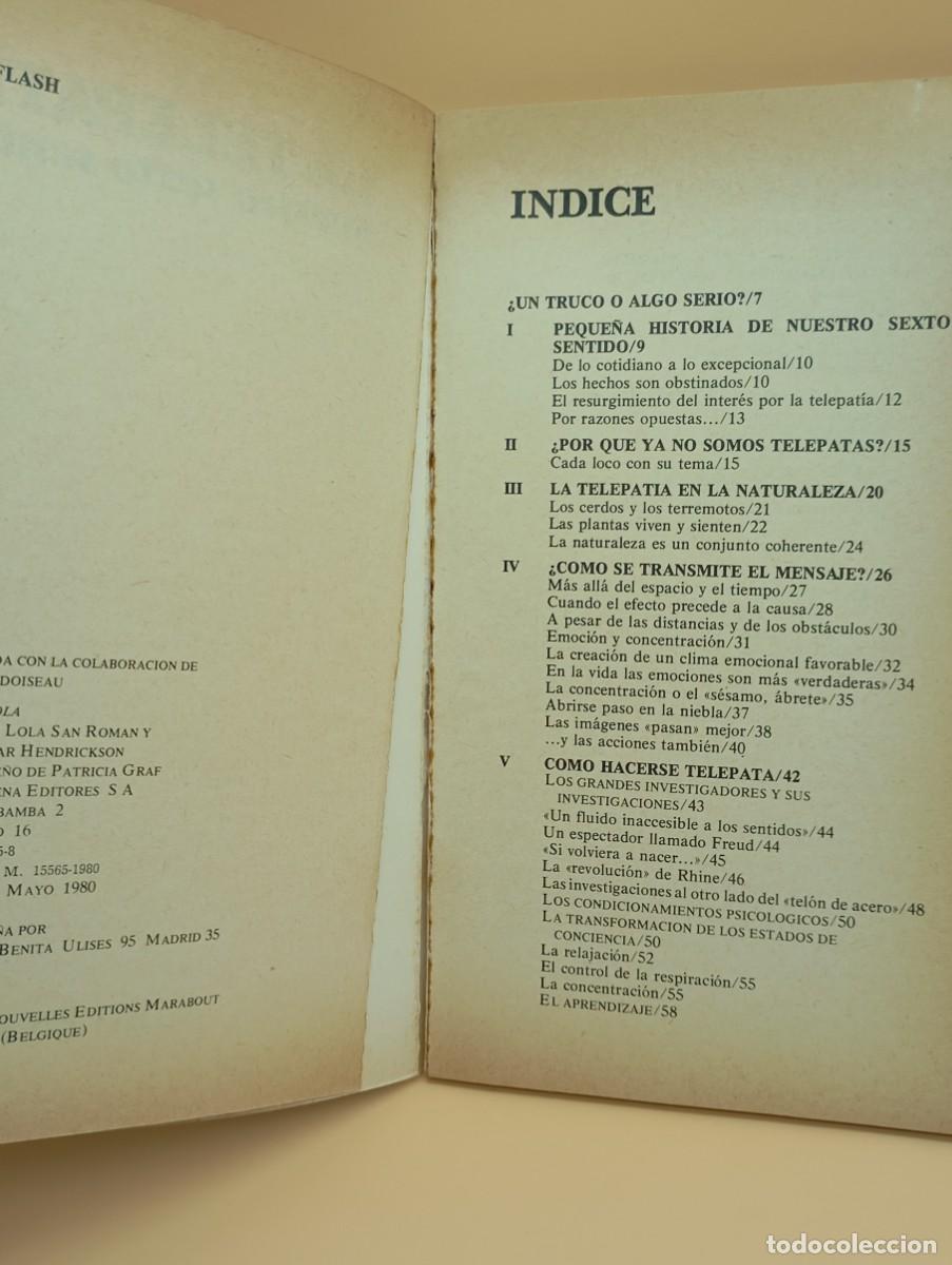 Libros: LA TELEPATIA, NUESTRO SEXTO SENTIDO - Foto 3