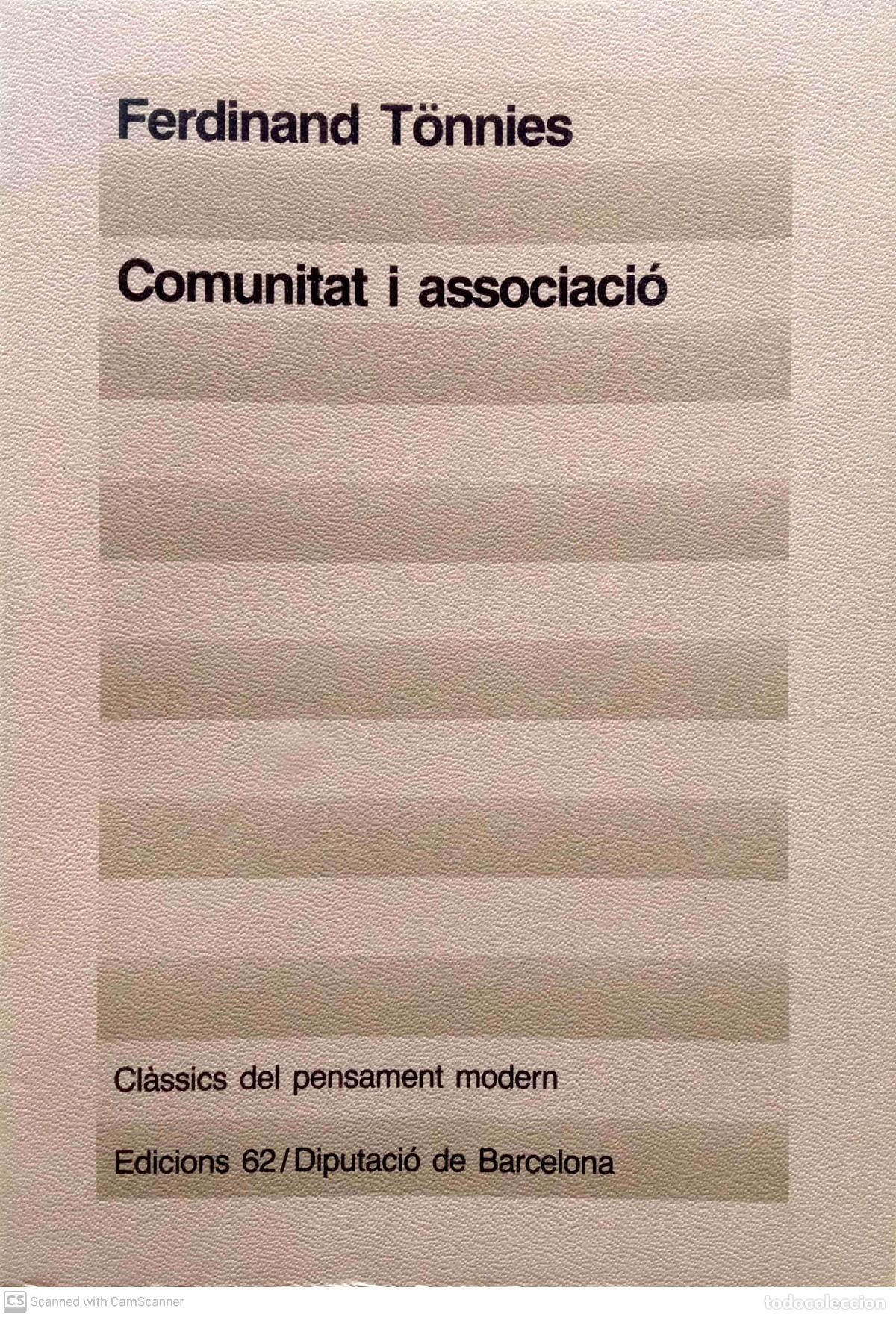 Libros: Comunitat i associaci&oacute; - Ferdinard T&ouml;nnies - Foto 1