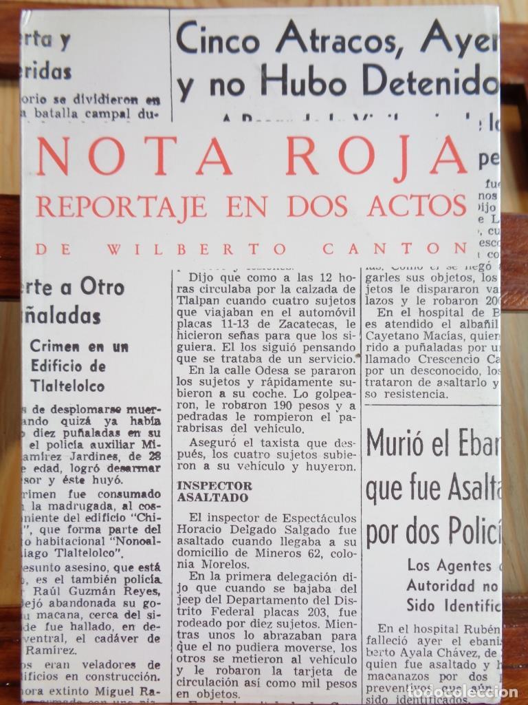 Libros: NOTA ROJA. Reportaje en dos actos. - WILBERTO CANT&Oacute;N - Foto 1