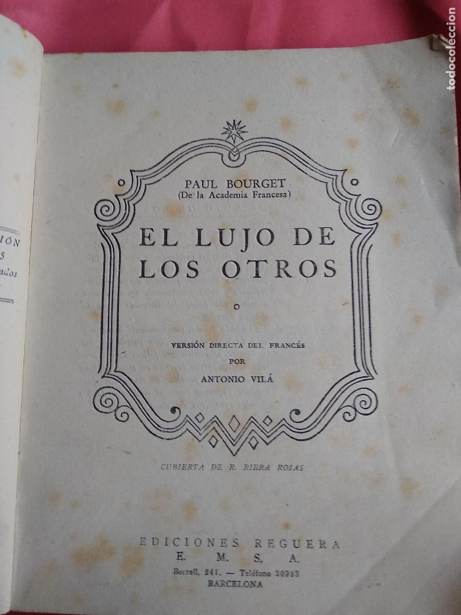 Libros: El lujo de otros Paul Bourget L.8760-1357 - Foto 6