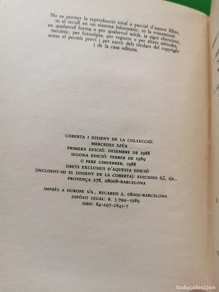 Libros: EL VENDAVAL.- GIMFERRER, PERE. - Foto 3