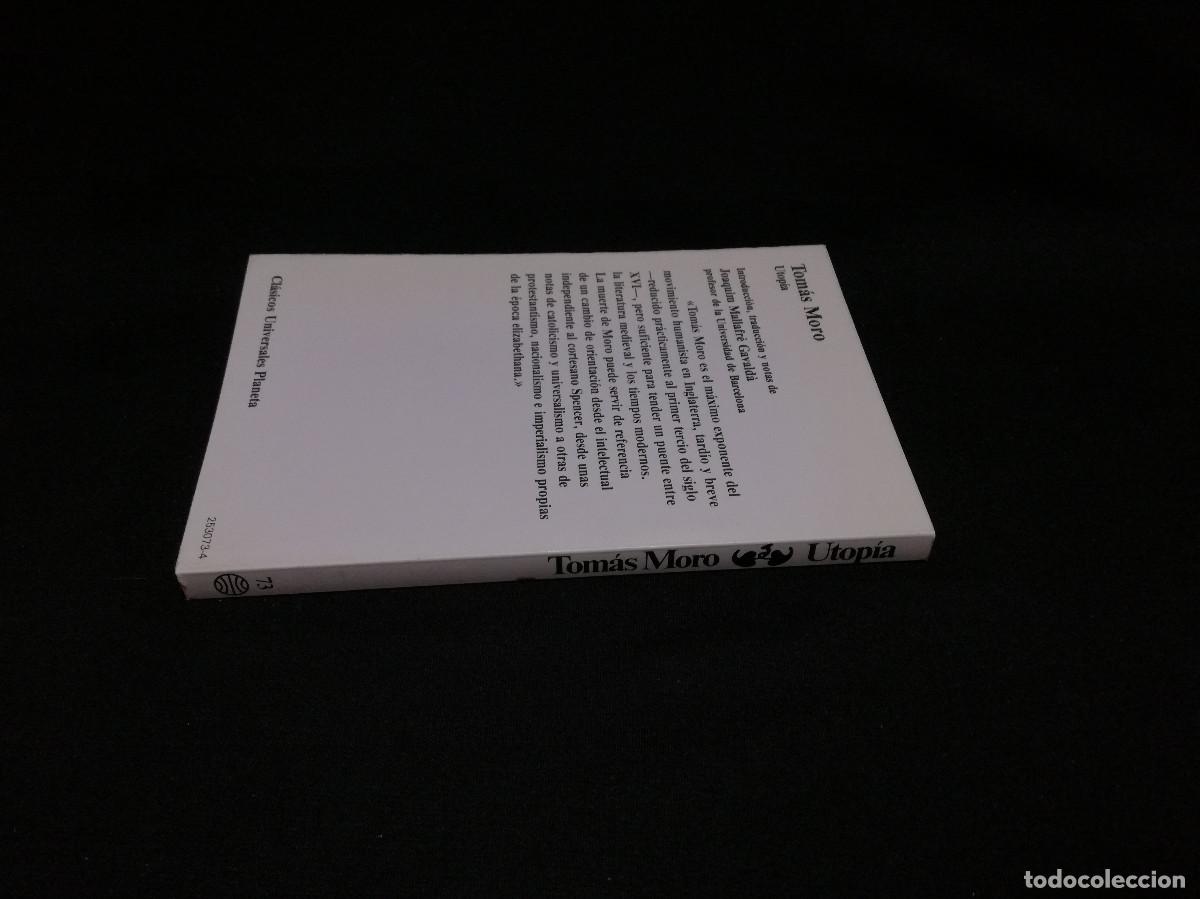 Libros: LIBRO - TOM&Aacute;S MORO - UTOP&Iacute;A - CLASICOS UNIVERSALES PLANETA N&ordm; 73 - Foto 2