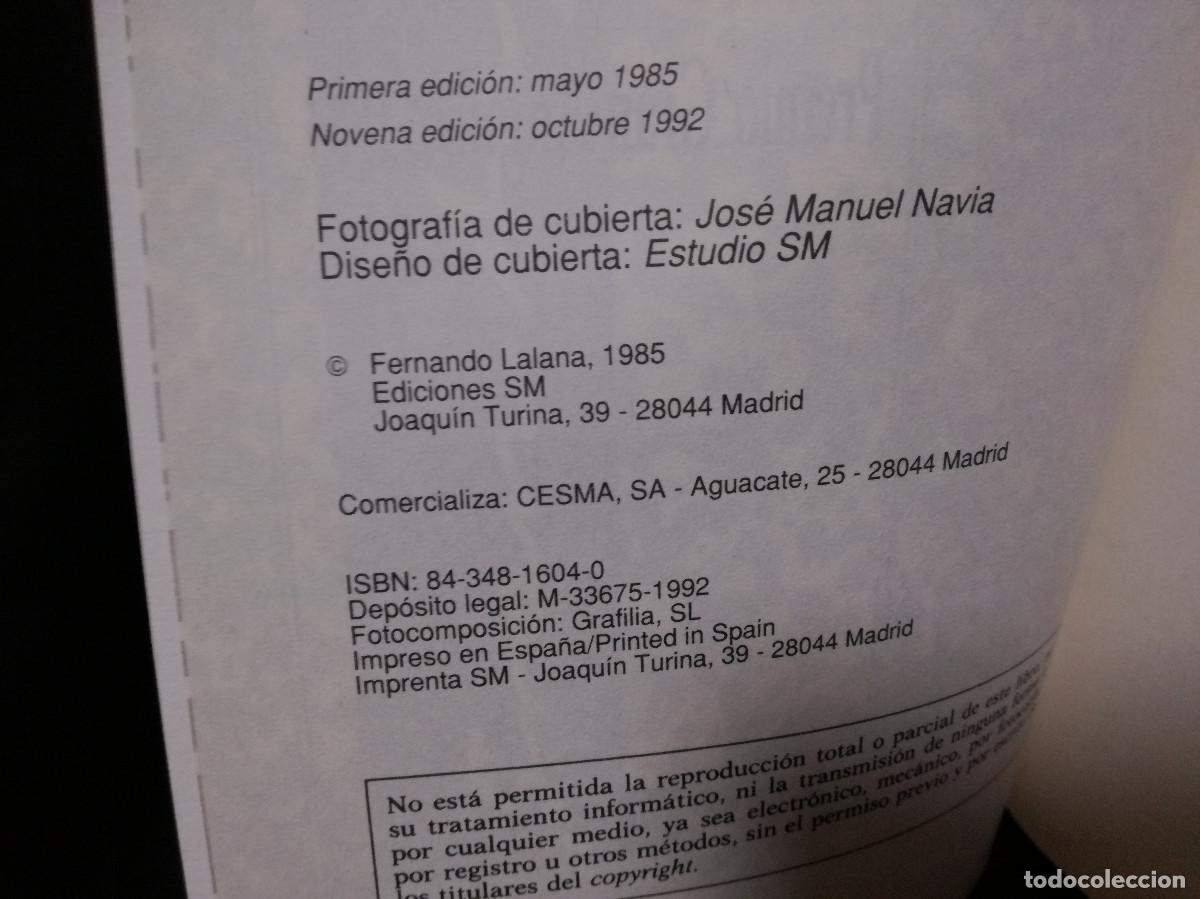 Libros: LIBRO - EL ZULO - FERNANDO LALANA - SM - Foto 2