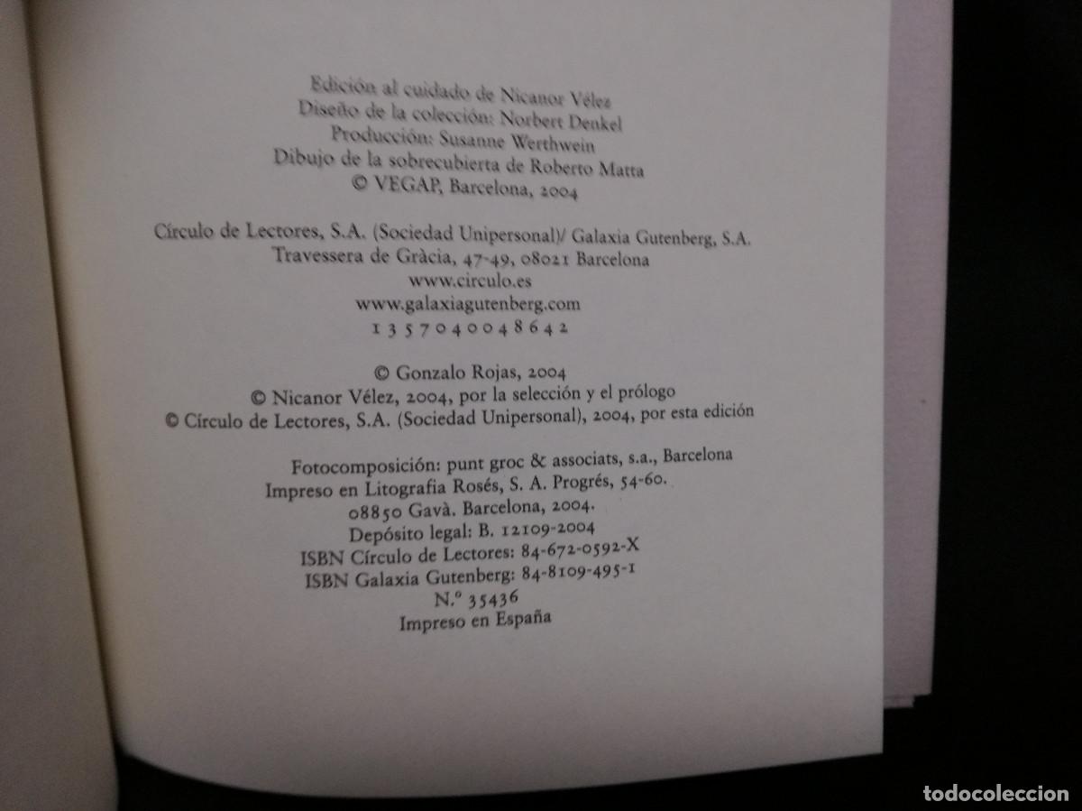 Libros: LIBRO - CONCIERTO - GONZALO ROJAS - CIRCULO - Foto 2