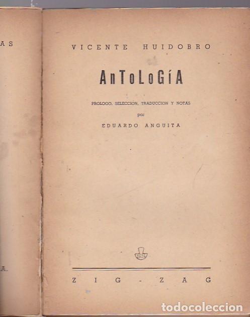 Libros: Antolog&iacute;a - HUIDOBRO, Vicente - Foto 2