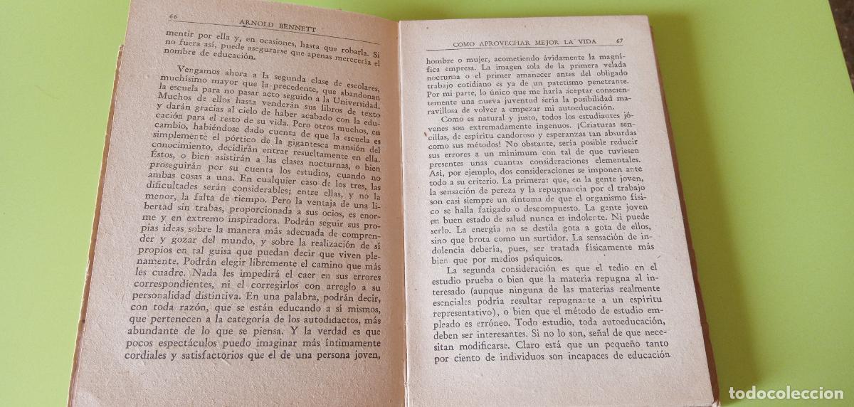 Libros: COMO APROVECHAR MEJOR LA VIDA. BENNETT. JUVENTUD - Foto 2