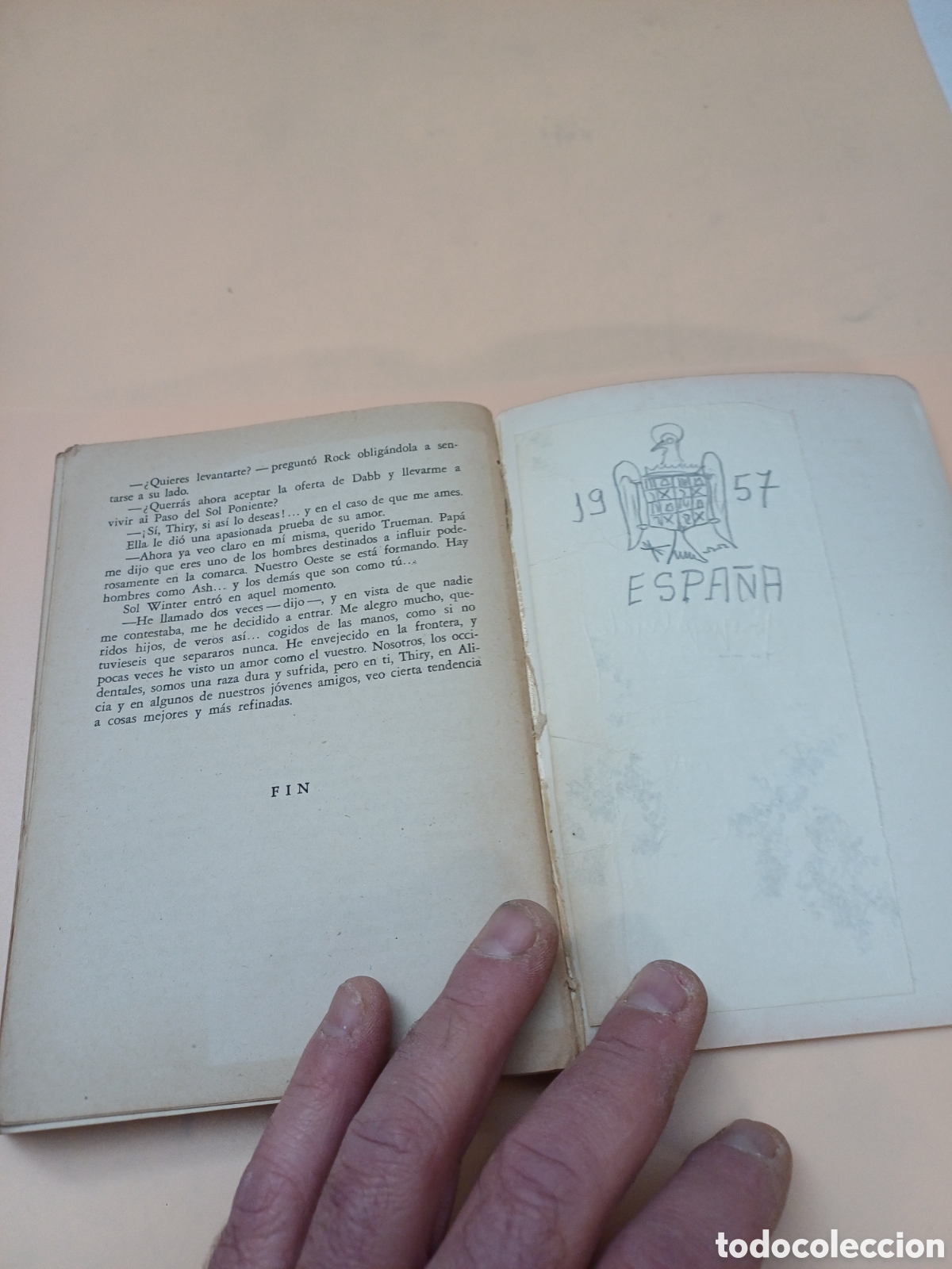 Libros: ANTIGUO LIBRO, EL PASO DEL SOL PONIENTE, ZANE GRAY, 1953 - Foto 7