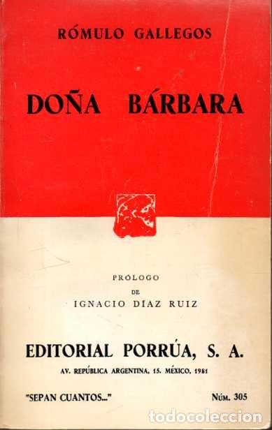 Libros: DO&Ntilde;A BARBARA. - GALLEGOS, R&oacute;mulo. - Foto 1