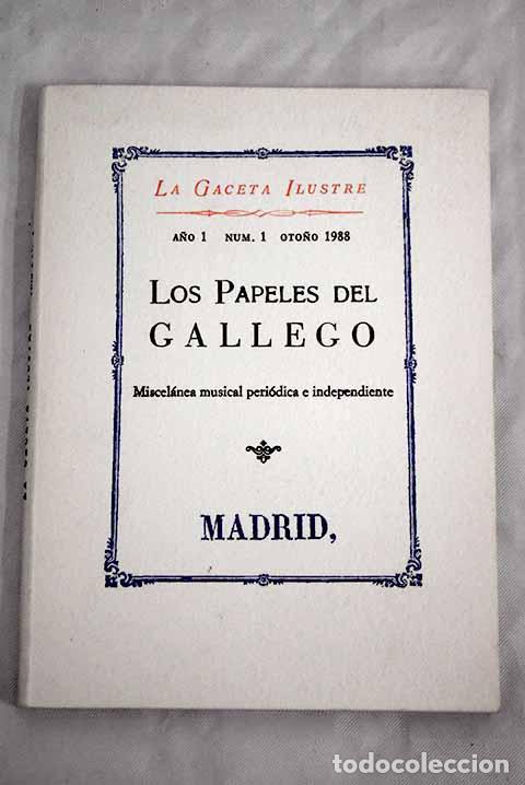 Libros: Los Papeles del Gallego, 1.- Gallego, Antonio - Foto 1