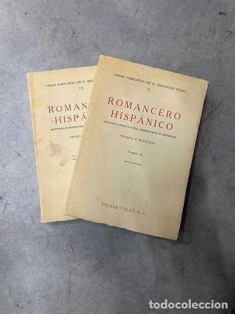 Libros: ROMANCERO HISPANICO, DOS VOL&Uacute;MENES - MENENDEZ PIDAL - Foto 1