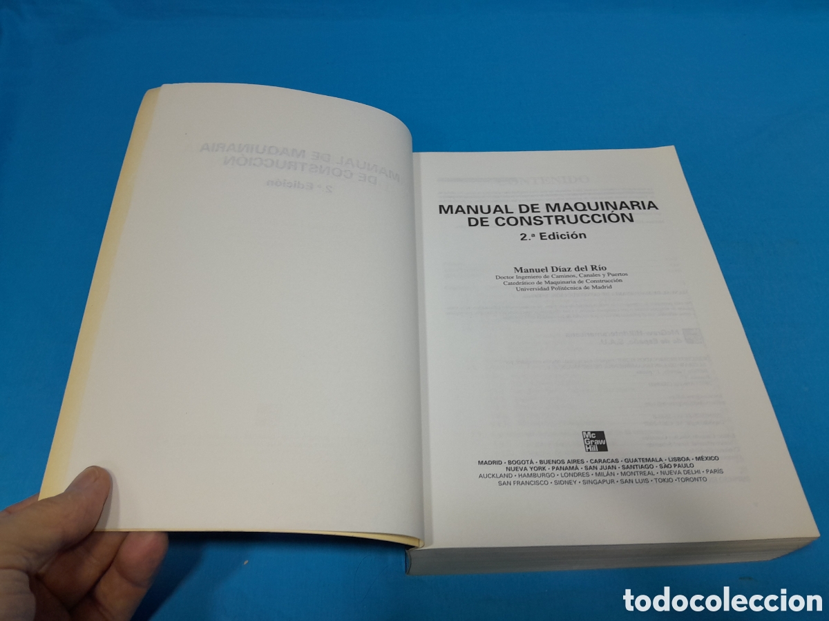 Libros: MANUAL DE MAQUINARIA DE CONSTRUCCI&Oacute;N - 2a EDICI&Oacute;N - MANUEL D&Iacute;AZ DEL R&Iacute;O - Foto 3
