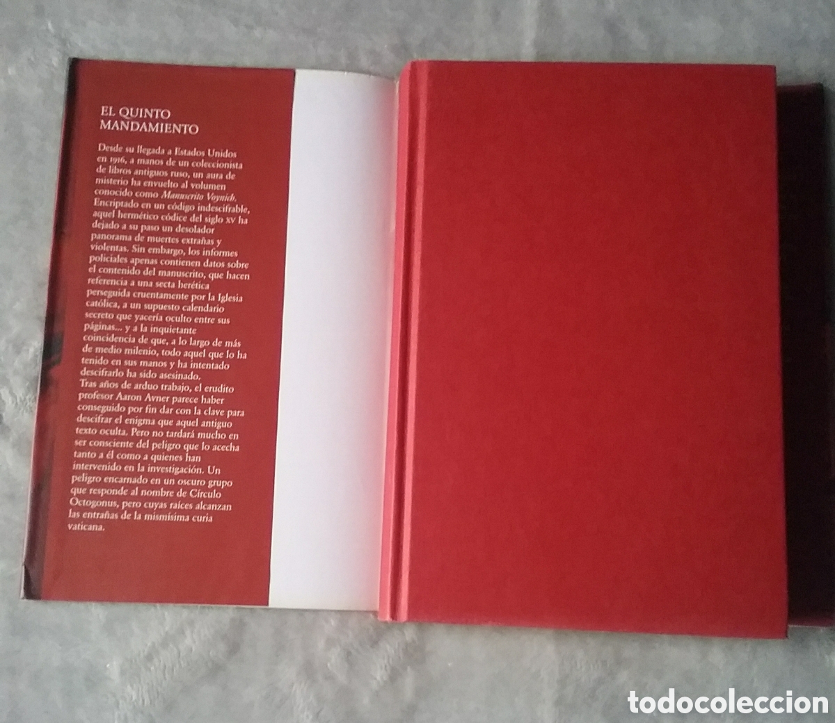 Libros: EL QUINTO MANDAMIENTO.ERIC GRATTINI.C&Iacute;RCULO DE LECTORES. 2007 - Foto 3