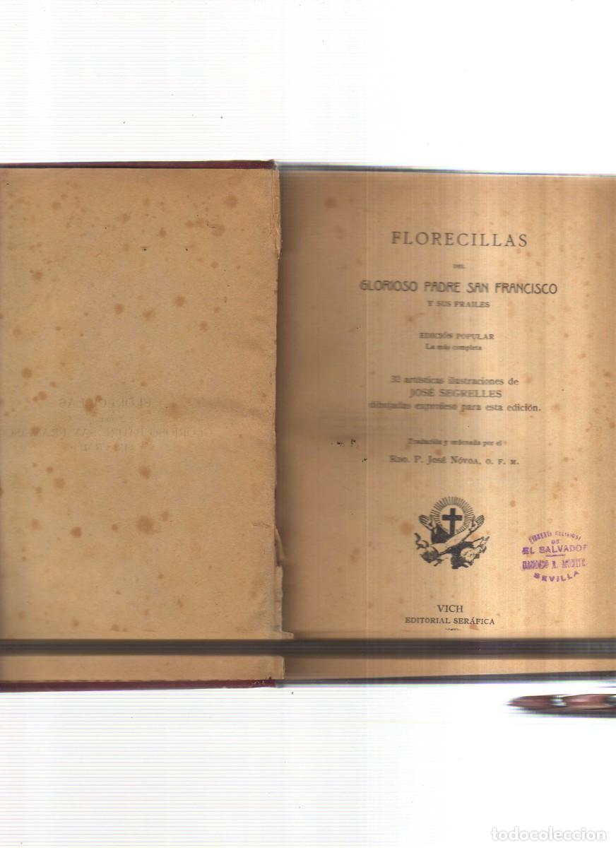 Libros: FLORECILLAS DE SAN FRANCISCO EDICION POPULAR LA MAS COMPLETA - Foto 2