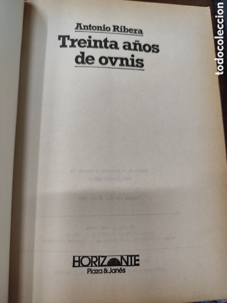 Libros: TREINTA A&Ntilde;OS DE OVNIS. 1&ordf; Edici&oacute;n - RIBERA,Antonio - Foto 3