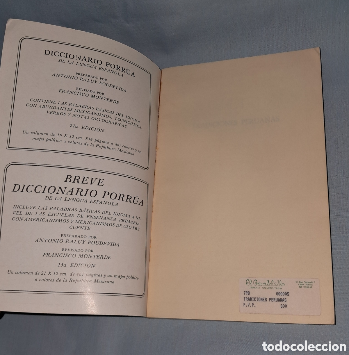 Libros: TRADICIONES PERUANAS, RICARDO PALMA, EDITORIAL PORRUA - Foto 2