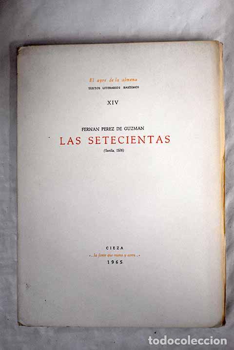 Libros: Las Setecientas (Sevilla, 1506).- P&eacute;rez de Guzm&aacute;n - Foto 1