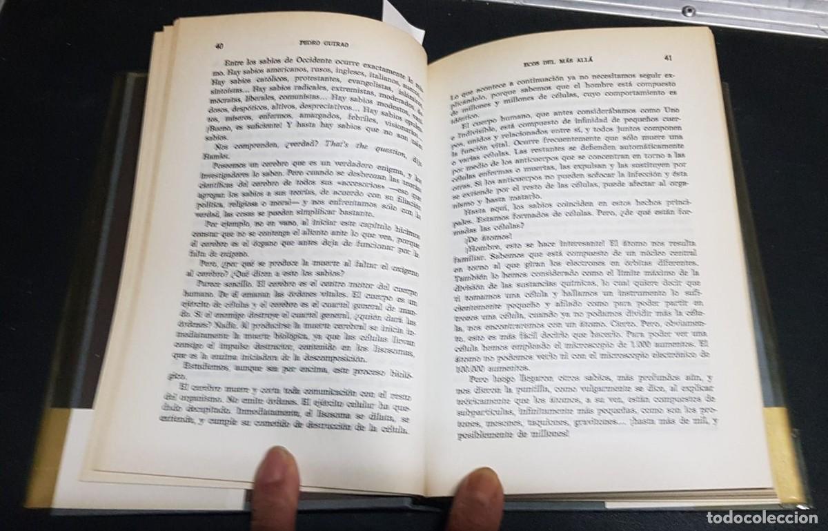 Libros: ECOS DEL M&Aacute;S ALL&Aacute;  -  GUIRAO, Pedro - Foto 3