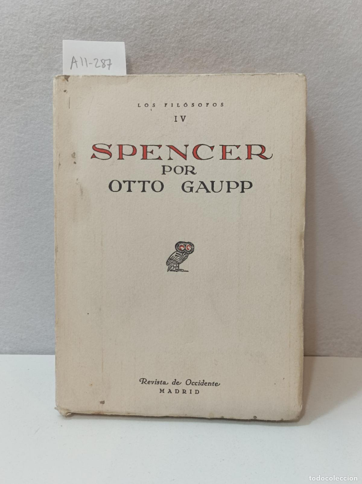 Libros: GAUPP, Otto: - Spencer. - Foto 1