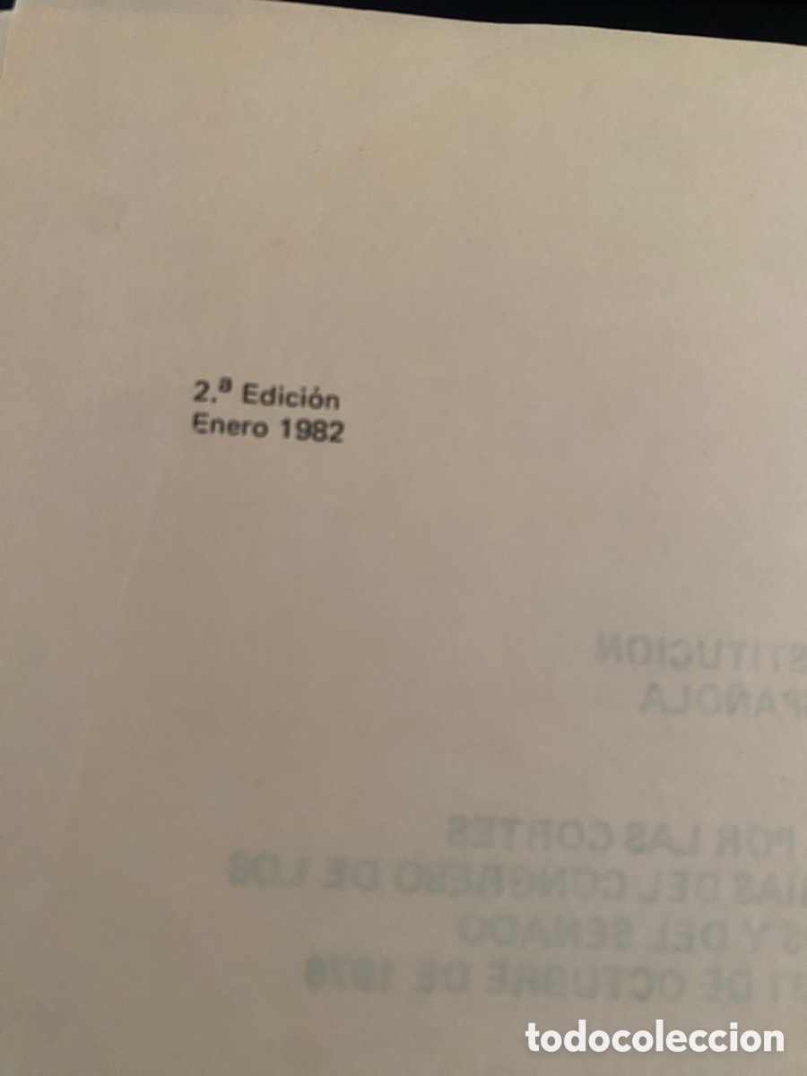 Libros: LIBRO CONSTITUCI&Oacute;N ESPA&Ntilde;OLA 1978 - Foto 4