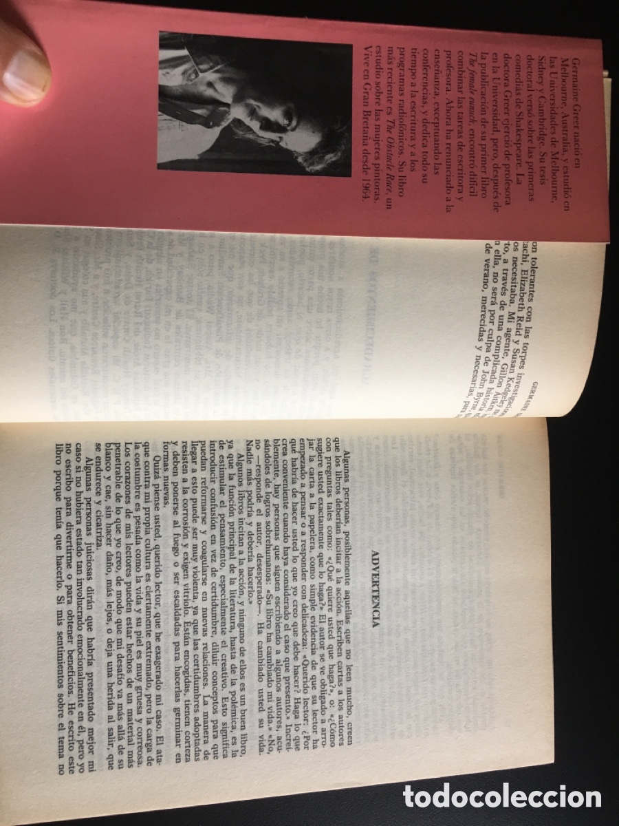 Libros: SEXO Y DESTINO. GERMAINE GREER. - Foto 4