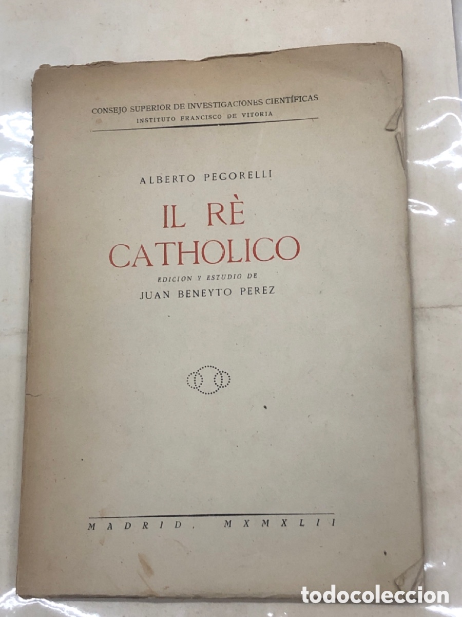 Libros: IL R&Egrave; CATHOLICO. - PECORELLI, Alberto. - Foto 1