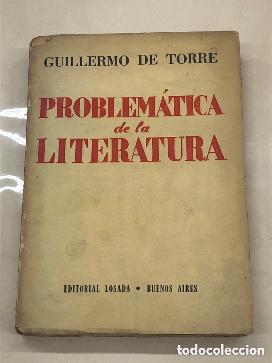 Libros: PROBLEM&Aacute;TICA DE LA LITERATURA. - TORRE, Guillermo de. - Foto 1