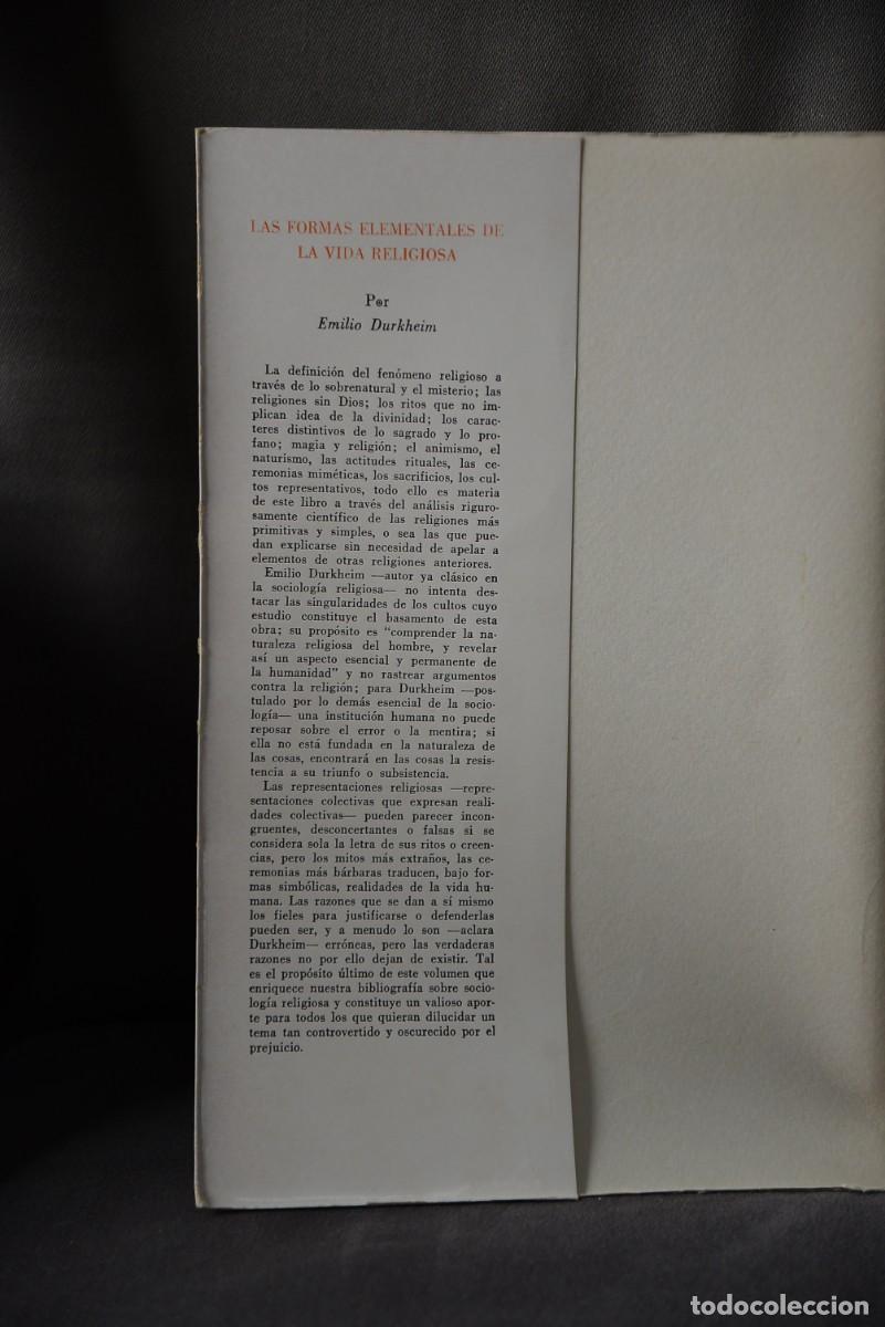 Libros: Las formas elementales de la vida religiosa - Foto 2