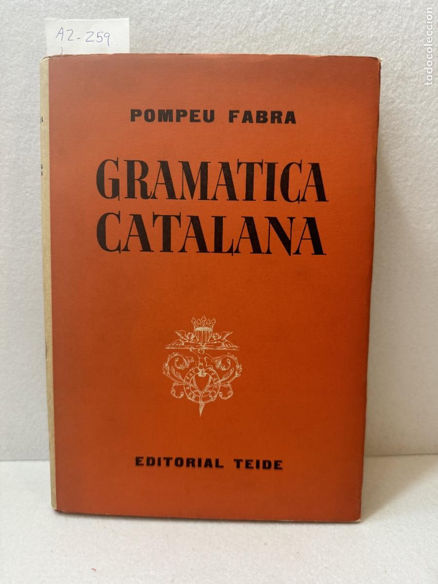 Libros: FABRA, Pompeu: - Gram&aacute;tica catalana. - Foto 2