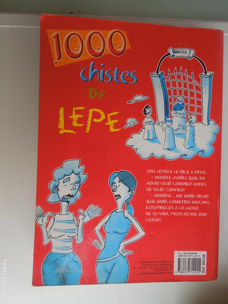 Libros: 1000 CHISTES DE LEPE - SERVILIBRO EDICIONES. - Foto 5
