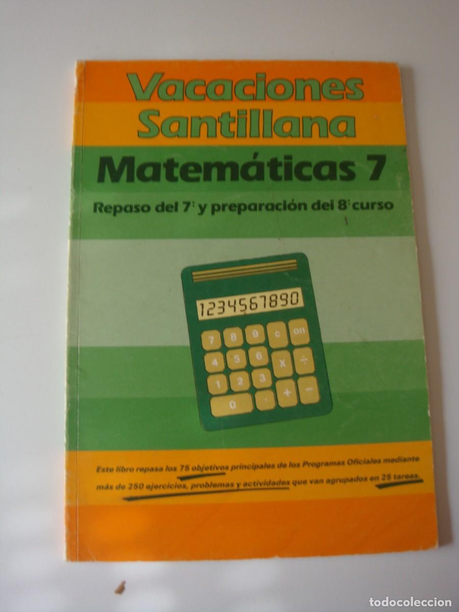 Libros: VACACIONES SANTILLANA MATEMATICAS 7 - Foto 1