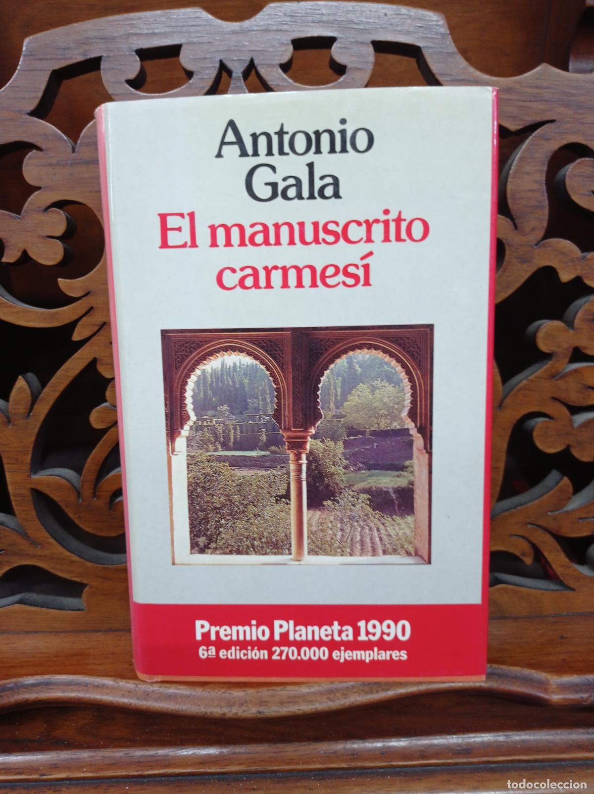 Libros: EL MANUSCRITO CARMESI, ANTONIO GALA. PLANETA 1990 - Foto 2