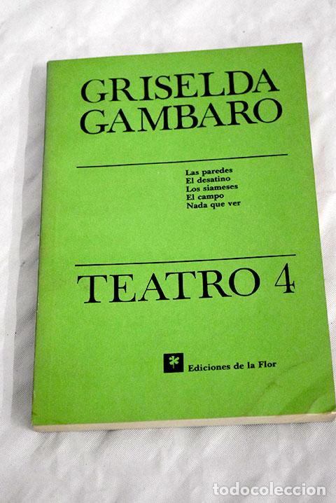 Libros: Teatro: Gambaro, Griselda.- Gambaro, Griselda - Foto 1