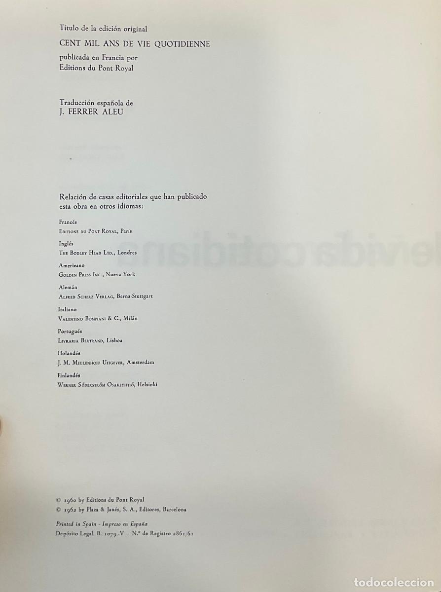Libros: FT0557. Libro: Cien mil a&ntilde;os de vida cotidiana - Foto 2