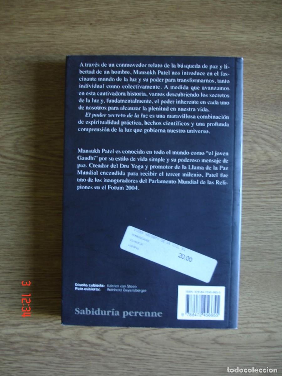 Libros: EL PODER SECRETO DE LA LUZ - MANSUKH PATEL - EDITORIAL KAIR&Oacute;S, 2008 - 1&ordf; EDICI&Oacute;N - Foto 2