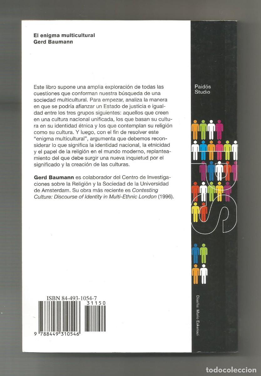 Libros: El enigma multicultural. - BAUMANN, Gerd: - Foto 2