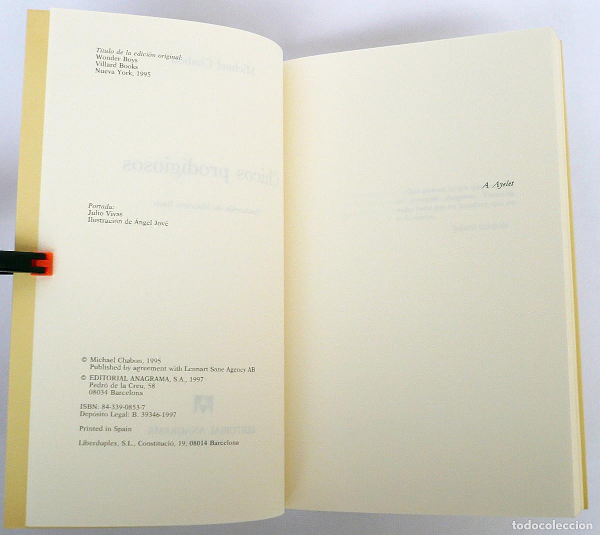 Libros: Chicos prodigiosos, Michael Chabon - Foto 4