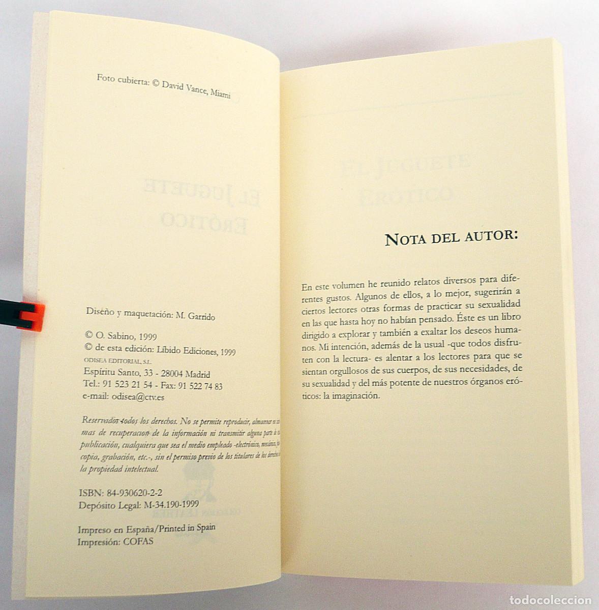 Libros: El juguete erotico, O Sabino - Foto 3