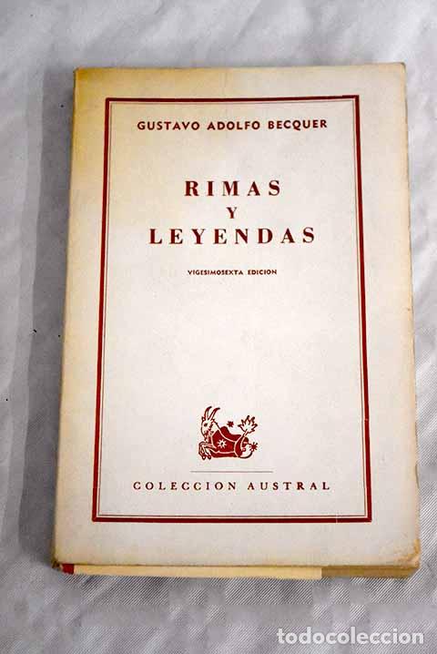Libros: Rimas y Leyendas: Bcquer, Gustavo Adolfo.- Bcquer, Gustavo Adolfo - Foto 1