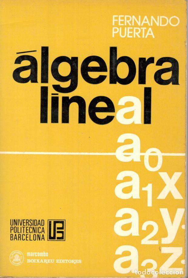 Libros: &Aacute;LGEBRA LINEAL. - PUERTA, Fernando. - Foto 1