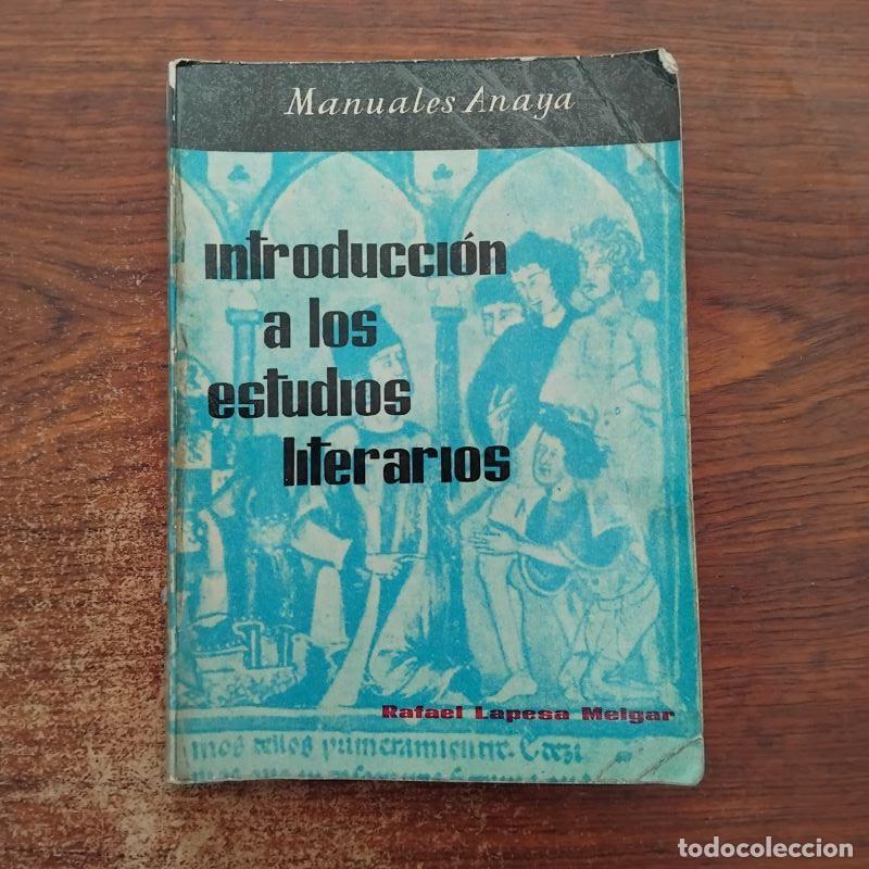 Libros: Introducci&oacute;n a los estudios literarios - Rafael Lapesa Melgar - Foto 1