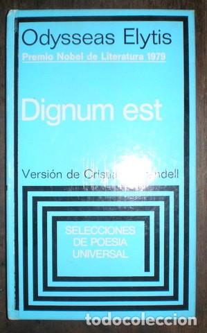 Libros: ELYTIS, ODYSSEAS : DIGNUM EST - Foto 1