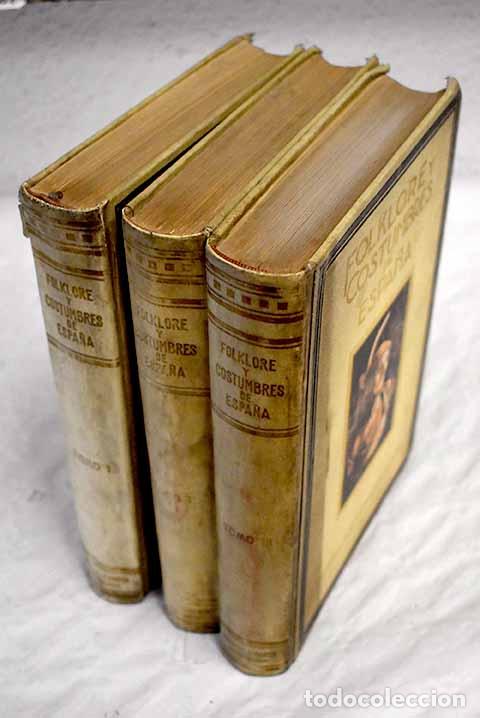 Libros: Folklore y Costumbres de Espa&ntilde;a.- Carreras y Candi, F. - Foto 1