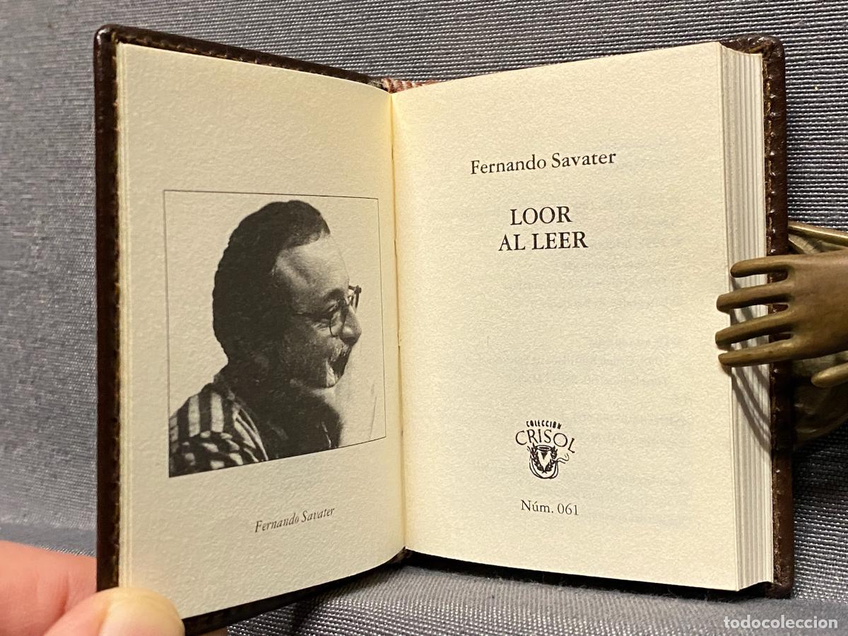 Libros: LOOR AL LEER (Crisol&iacute;n 061) - SAVATER, FERNANDO. - Foto 1
